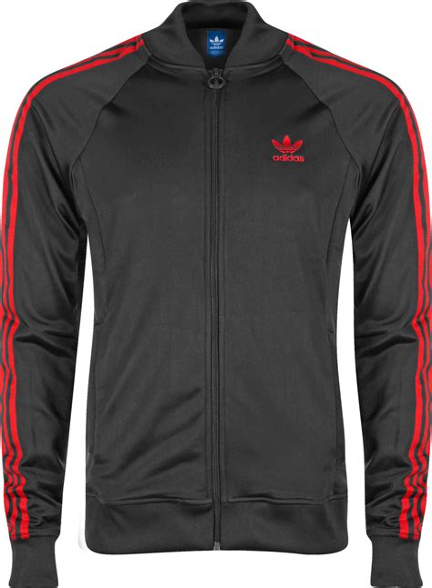 adidas adi tt super schwarz rot jacke|Trainingsanzüge: Adidas Originals Trainingsjacke SST TT .